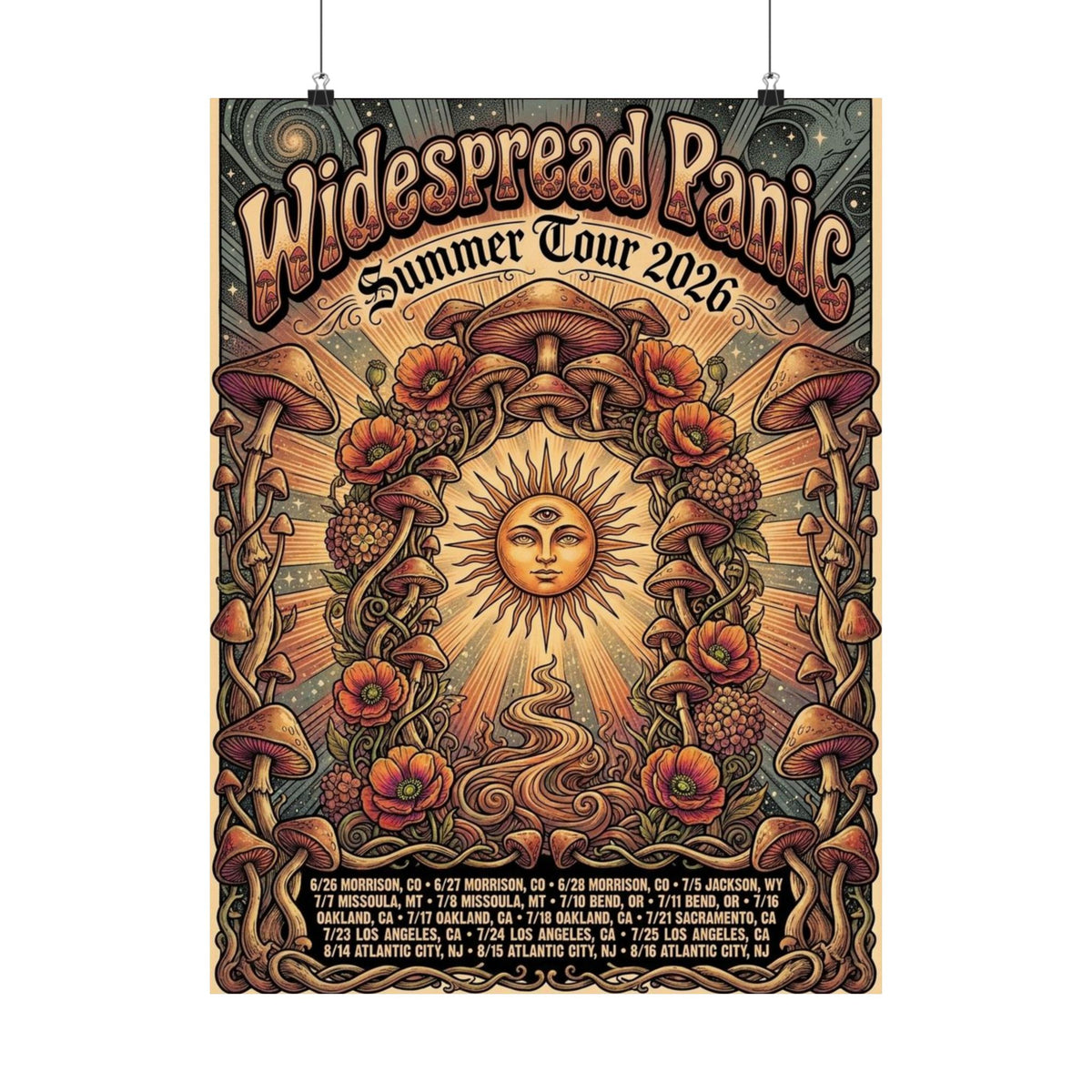 Widespread Panic | Summer Tour 2026 | Tour Poster V2