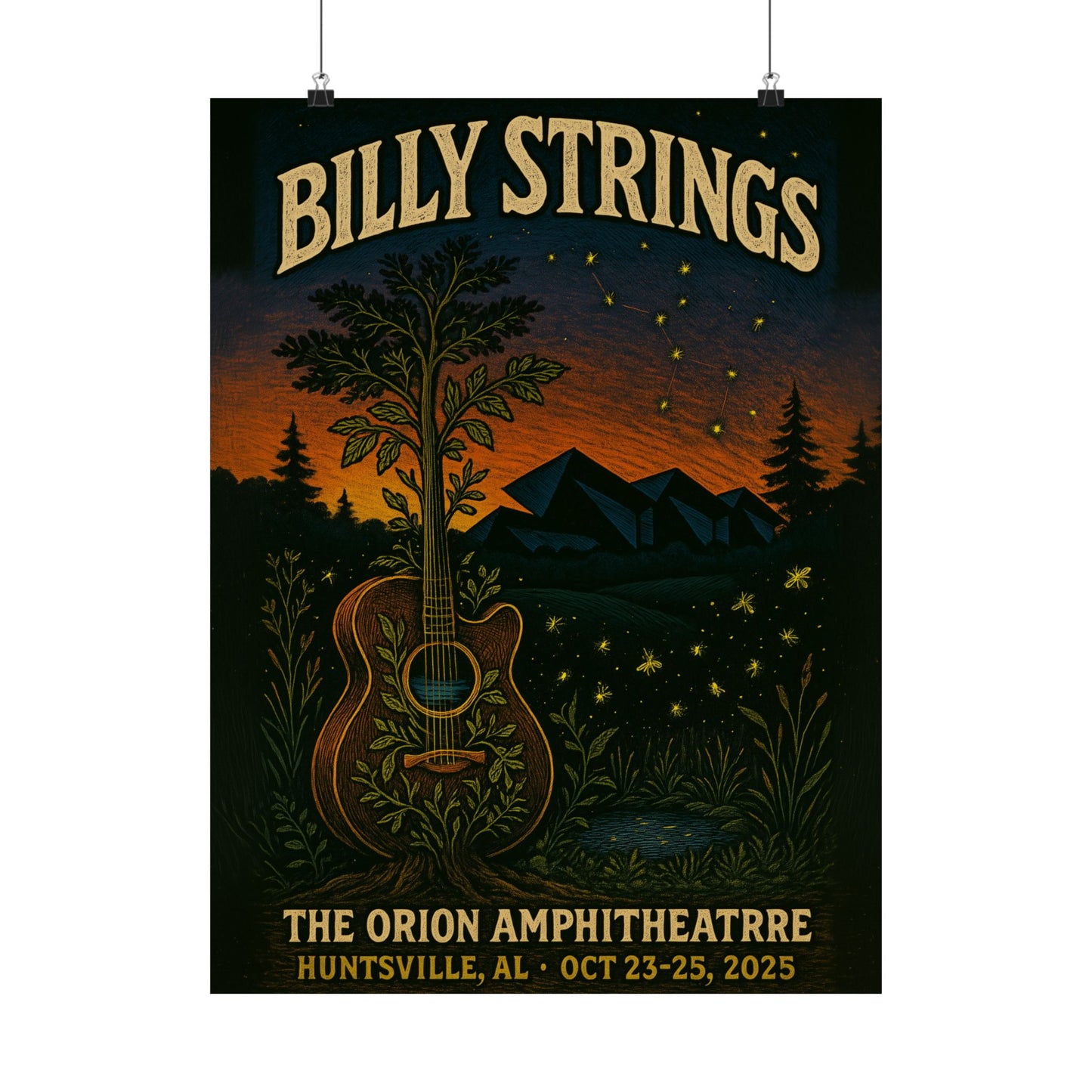 Billy Strings Huntsville | October 23-25, 2025| The Orion Amphitheatre | Variant 2