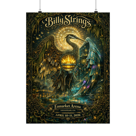 Billy Strings | 4/10/26 - 4/11/26 | Savannah, GA | Concert Poster  | V1