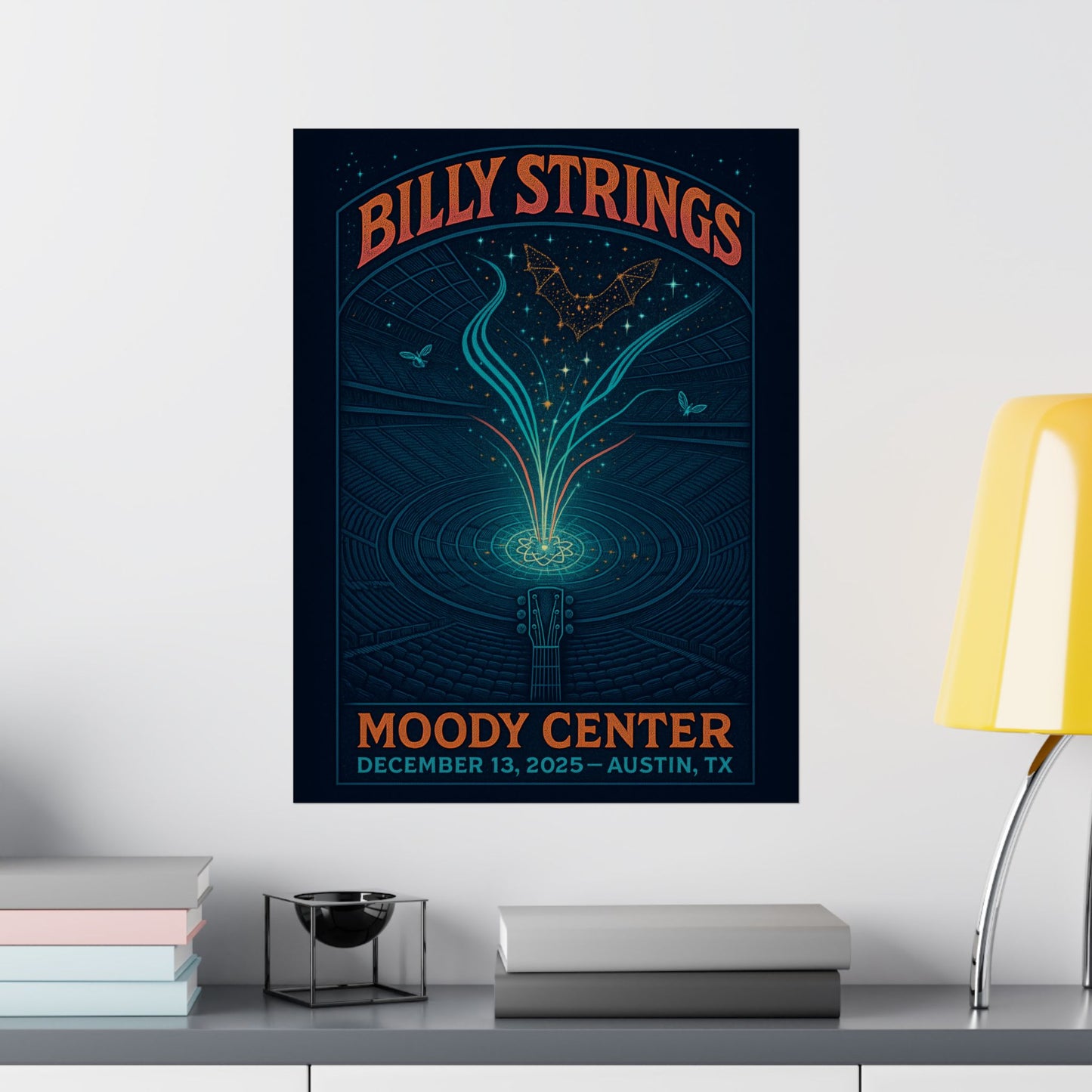 Billy Strings  Austin, TX | December 13, 2025| Moody Center | Concert Poster | Variant 4