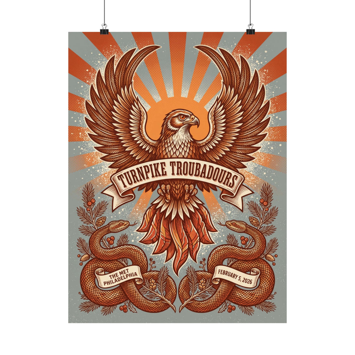 Turnpike Troubadours | February 5, 2026 | Philadelphia, PA | Concert Poster