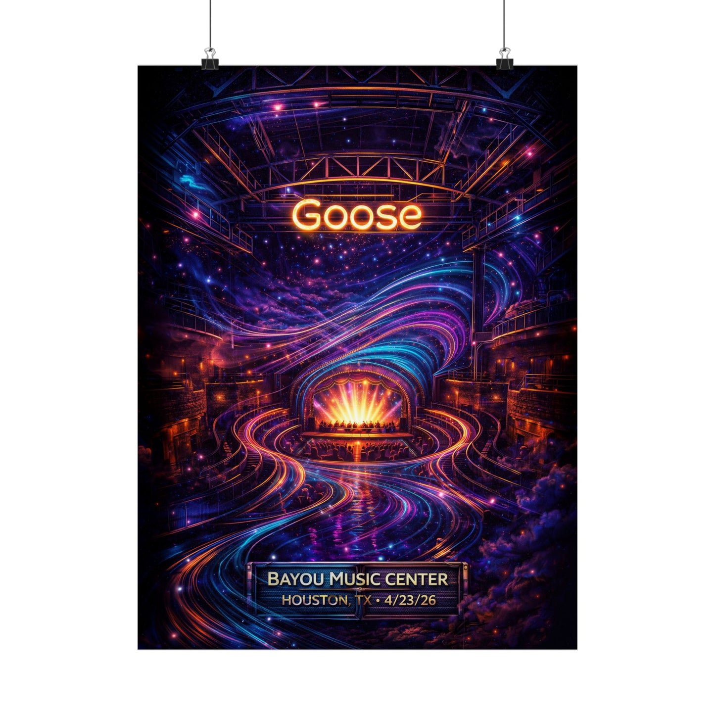 Goose  | 4/23/26 | Houston, TX | Concert Poster  | V1