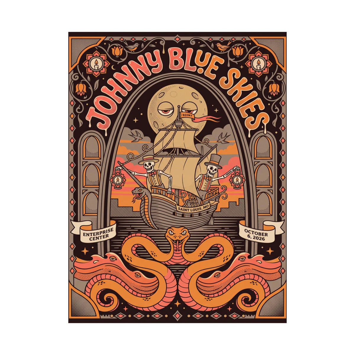 Johnny Blue Skies | October 6, 2026 | Saint Louis, MO | Concert Poster