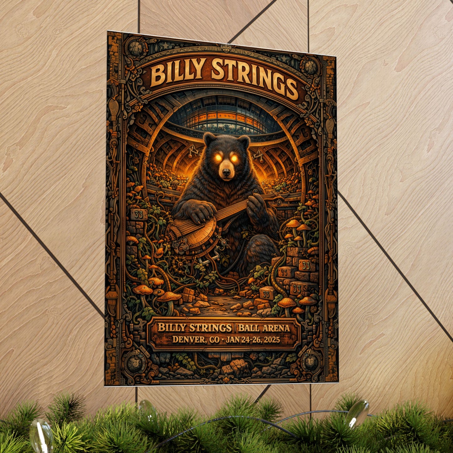 Billy Strings | 1/24/25 - 1/26/25 | Denver, CO | Concert Poster  | V1