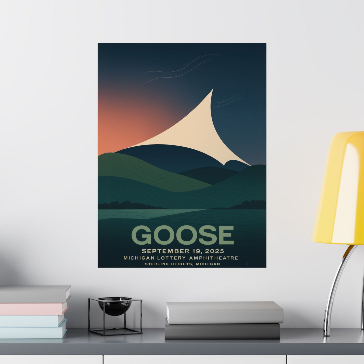 Goose Michigan Lottery Amphitheatre Concert Print | September 19, 2025 | Sterling Heights, MI | Variant 2