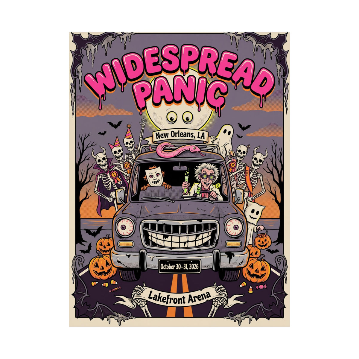 Widespread Panic | October 30–31, 2026 | New Orleans, LA | Concert Poster