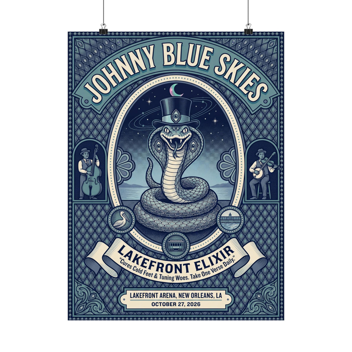 Johnny Blue Skies | October 27, 2026 | New Orleans, LA | Concert Poster