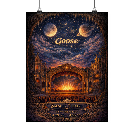 Goose  | 4/21/26 - 4/22/26 | New Orleans, LA | Concert Poster  | V1