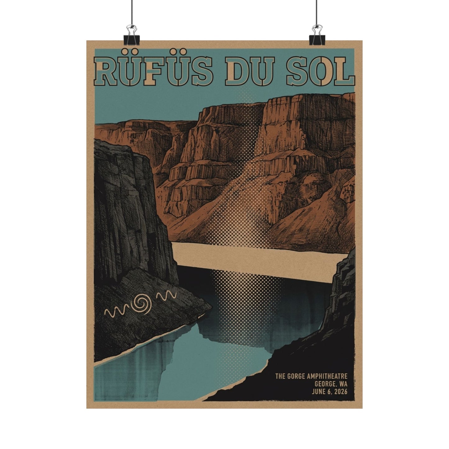 Rüfüs Du Sol | June 6, 2026 | George, WA | Concert Poster