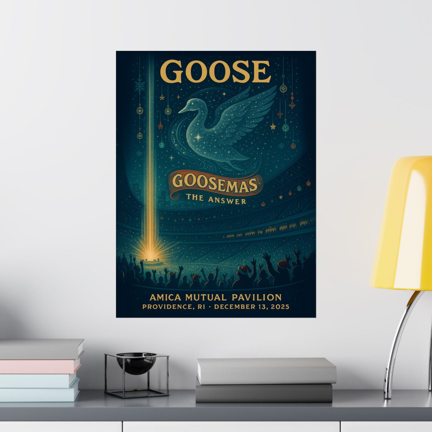 Goose Providence, RI | Amica Mutual Pavilion 12.13.25 | Concert Poster | Goosemas Night 2