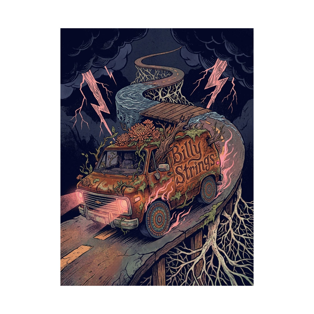 Billy Strings | The Eternal Road Machine | Band Print