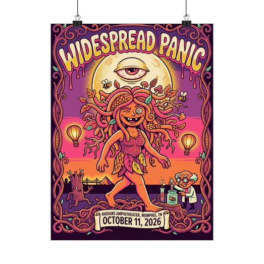 Widespread Panic | October 11, 2026 | Memphis, TN | Concert Poster