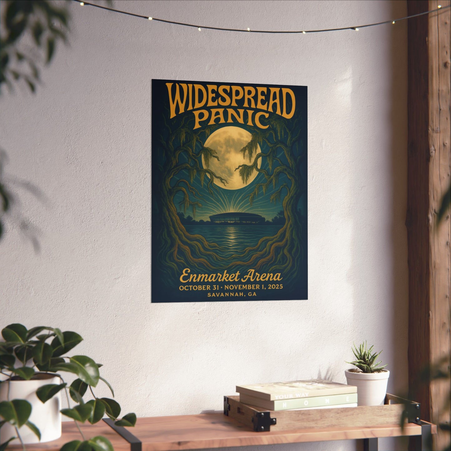 Widespread Panic Savannah Halloween 2025 Concert Poster | Enmarket Arena | Variant 2