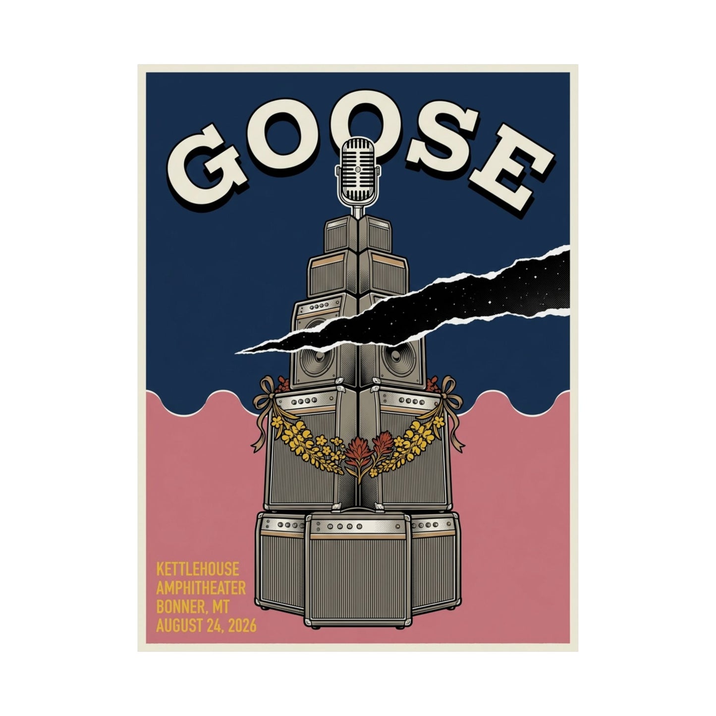 Goose | August 24, 2026 | Bonner, MT | Concert Poster