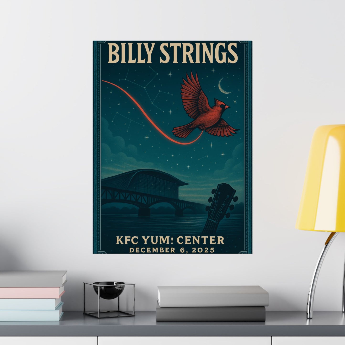 Billy Strings Louisville KY | Dec 6, 2025 | KFC Yum! | Concert Poster | Night 3