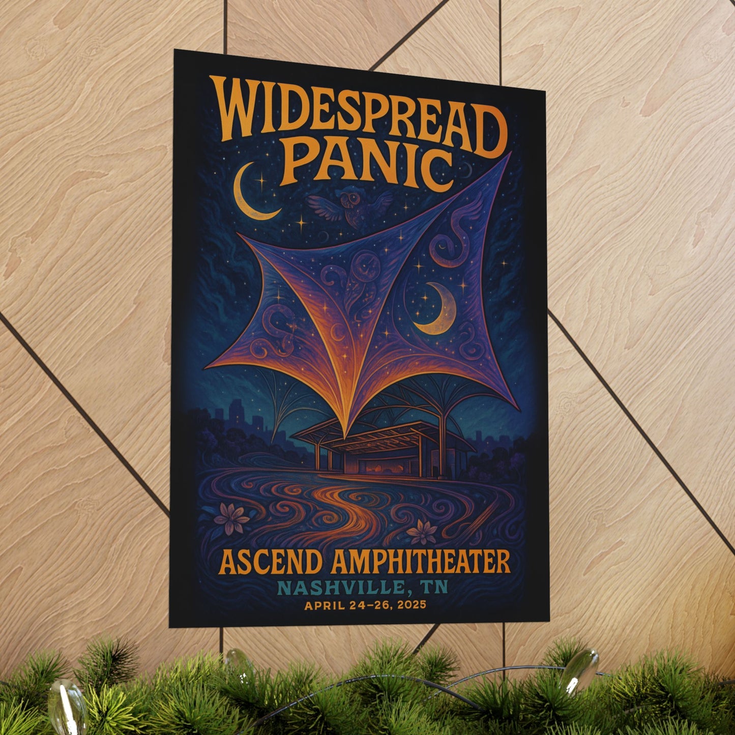 Widespread Panic Nashville April 24-26, 2025 Ascend Amphitheater Poster Print