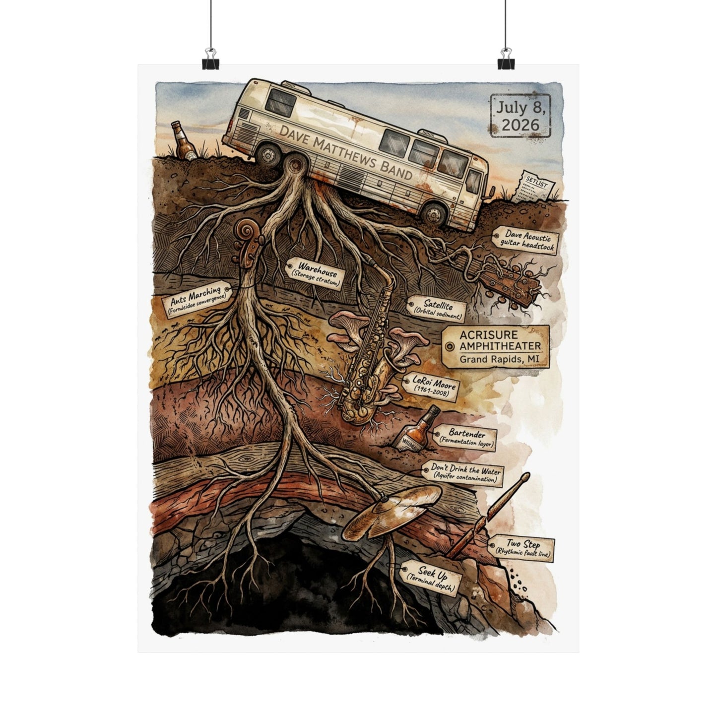 Dave Matthews Band | July 8, 2026 | Concert Poster