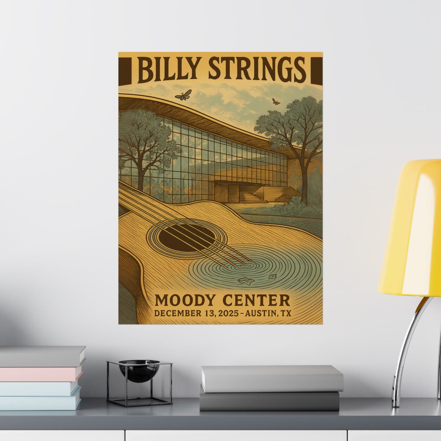 Billy Strings  Austin, TX | December 13, 2025| Moody Center | Concert Poster | Variant 1