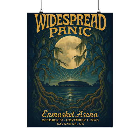 Widespread Panic Savannah Halloween 2025 Concert Poster | Enmarket Arena | Variant 2