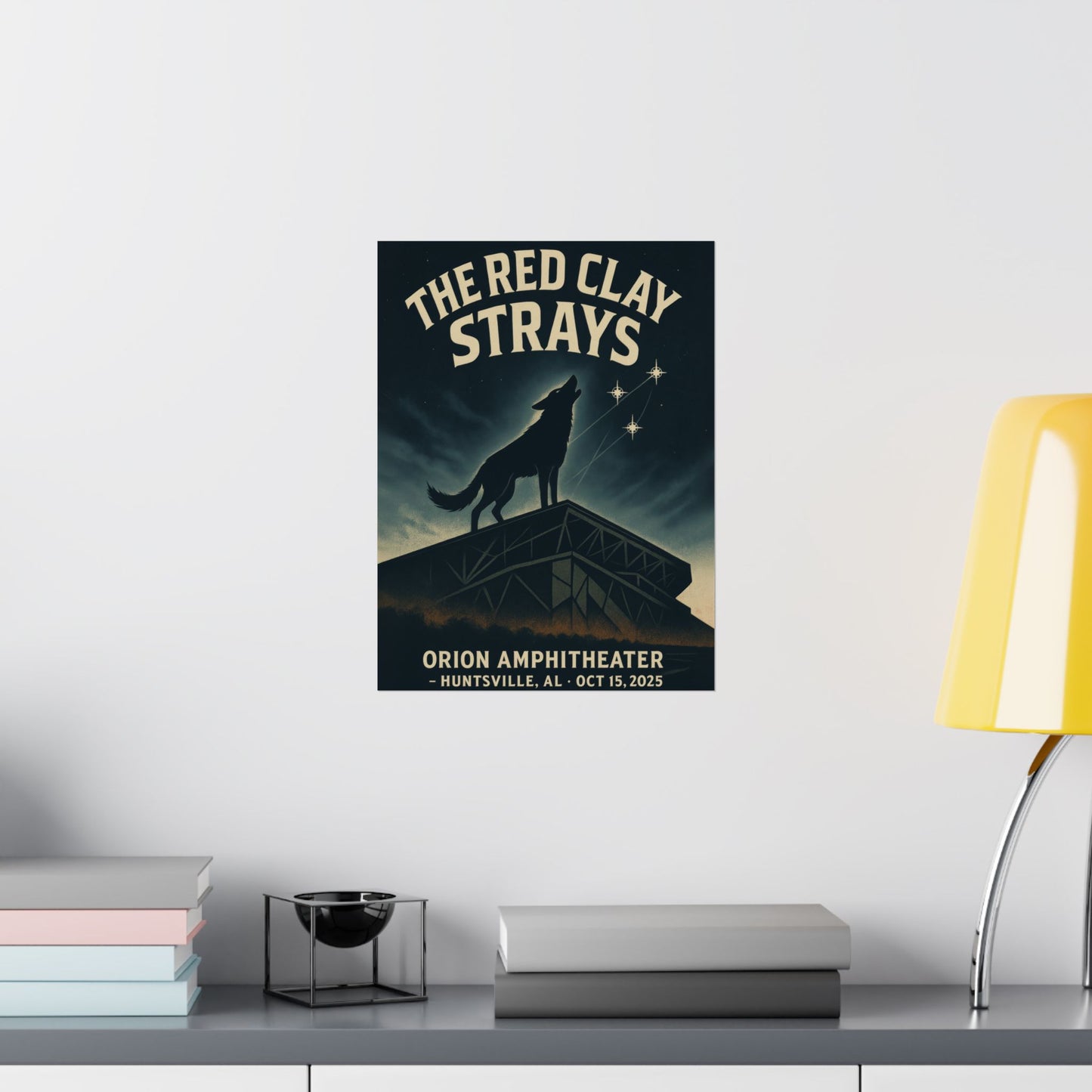 The Red Clay Strays Huntsville, AL Concert Print | October 15, 2025 | Orion Amphitheater | Variant 2