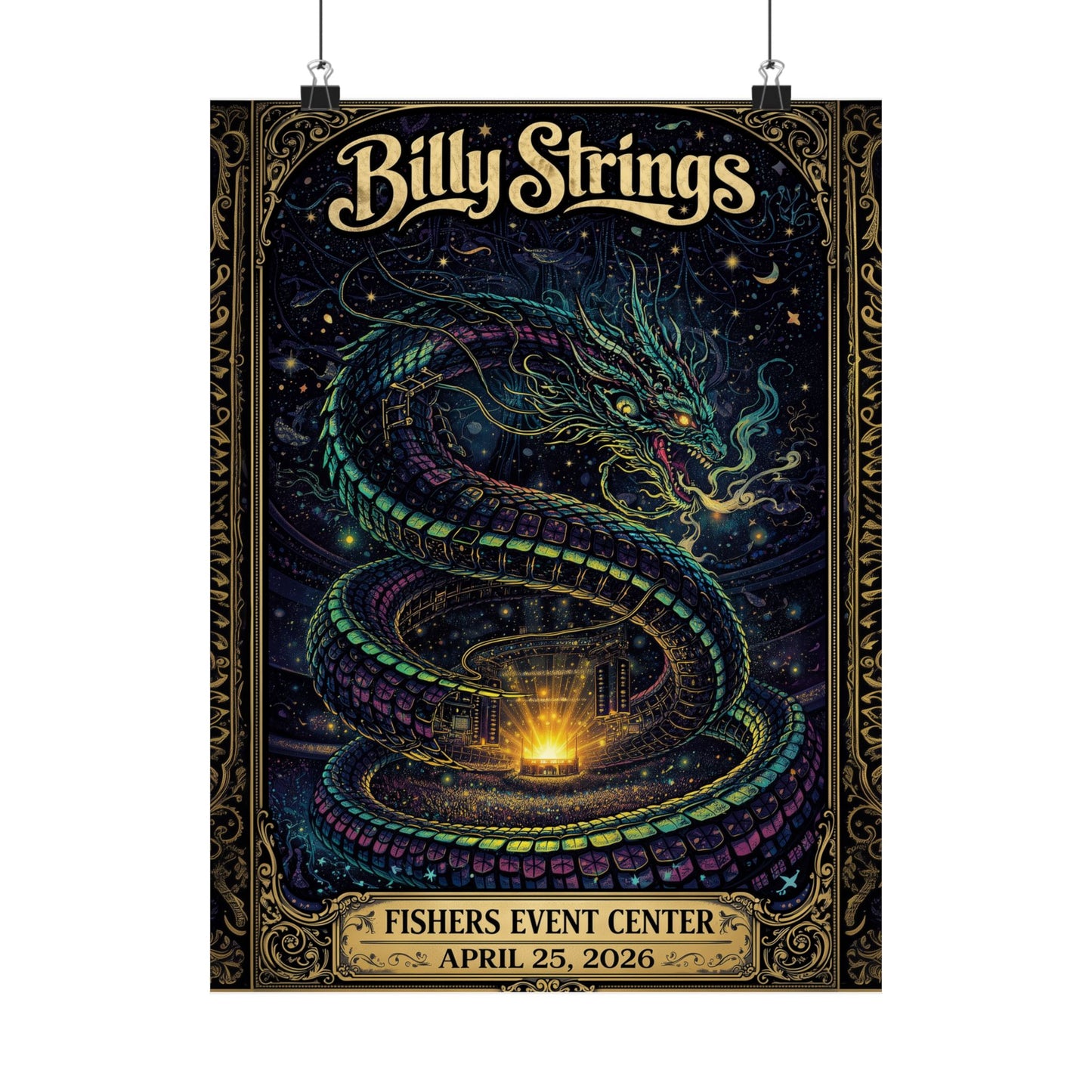 Billy Strings | 04/25/2026 | Fishers, IN | Concert Poster  | N2
