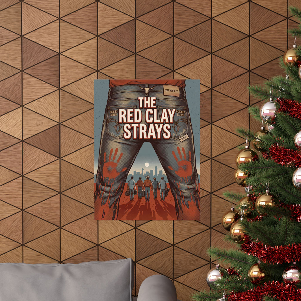 The Red Clay Strays | October 8, 2026 | Fort Worth, TX | Concert Poster