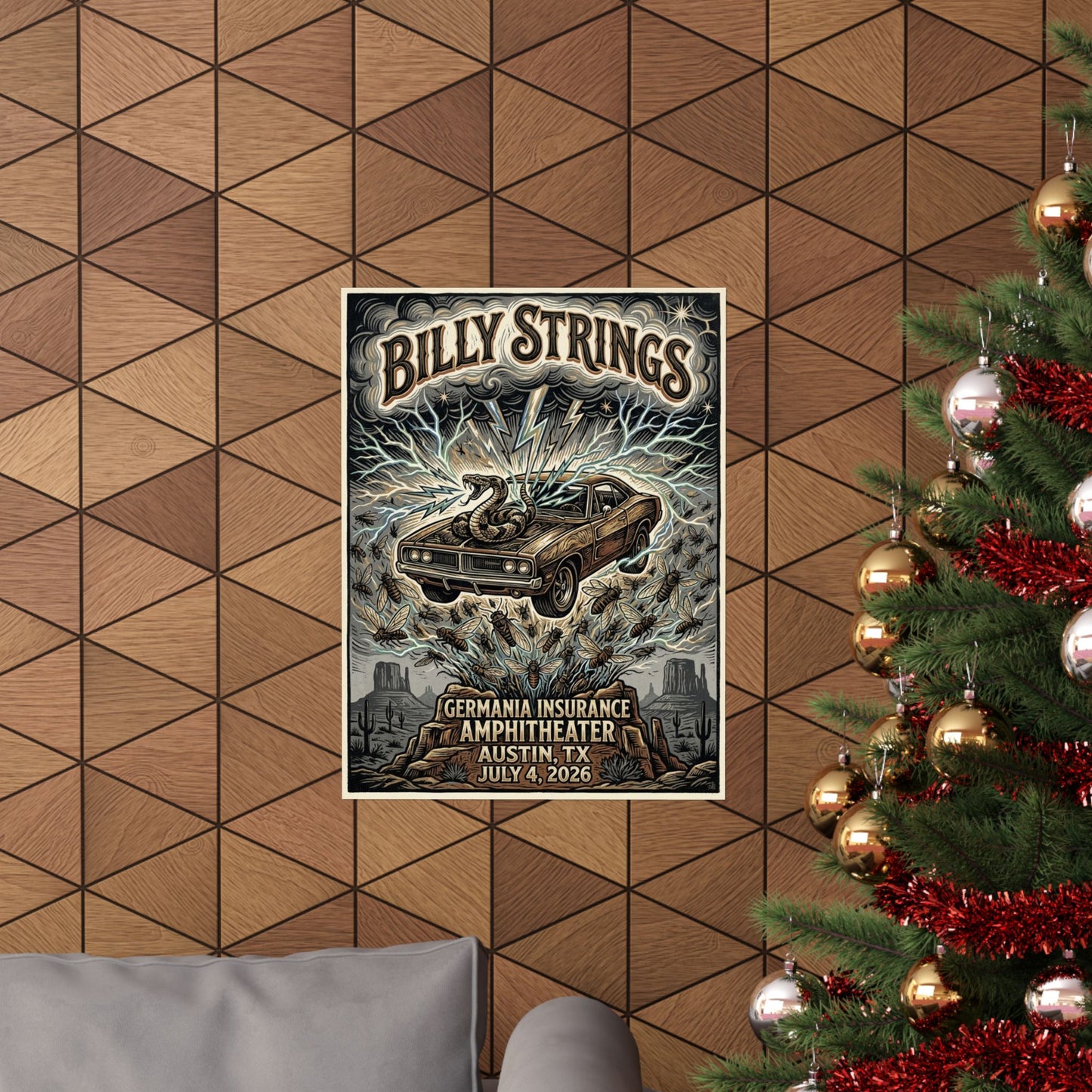 Billy Strings | July 4, 2026 | Austin, TX | Concert Poster