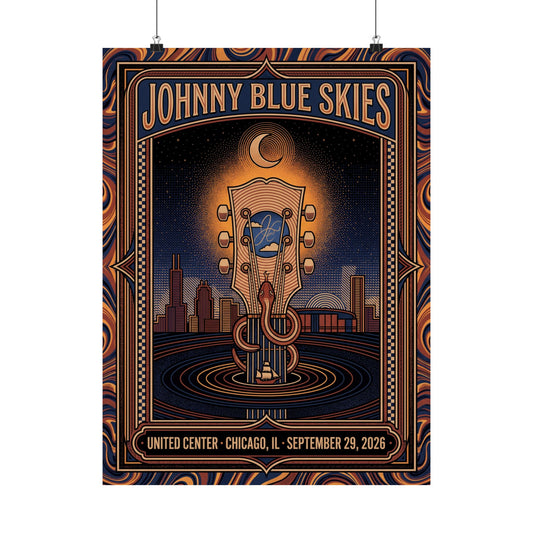 Johnny Blue Skies | September 29, 2026 | Chicago, IL | Concert Poster