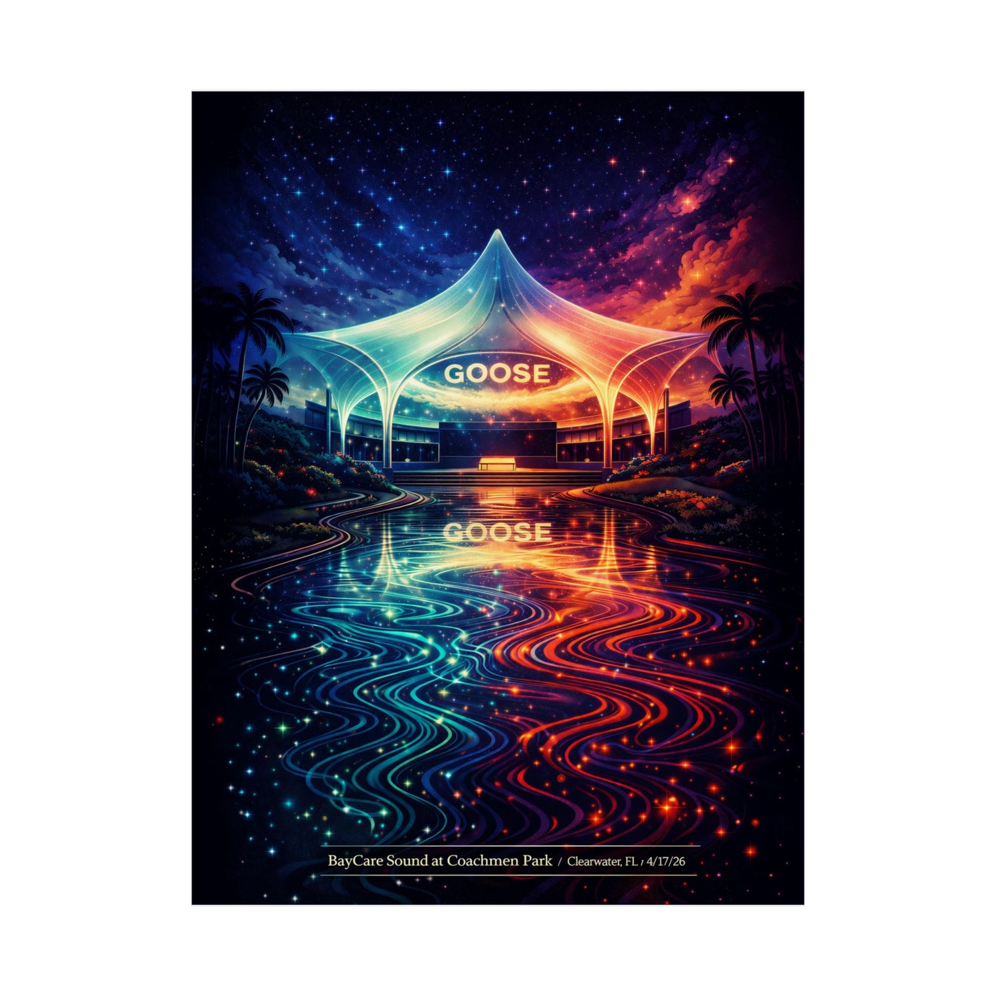Goose  | 4/17/26 | Clearwater, FL | Concert Poster  | V1