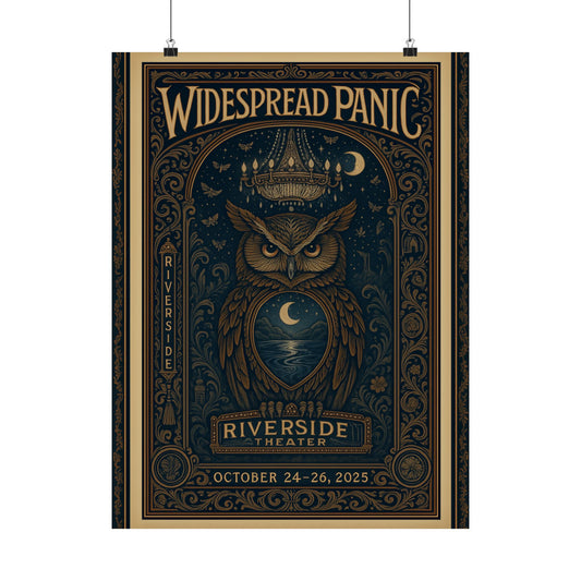 Widespread Panic Milwaukee 2025 Concert Poster | Riverside Theater Fan Art Print | Variant 2