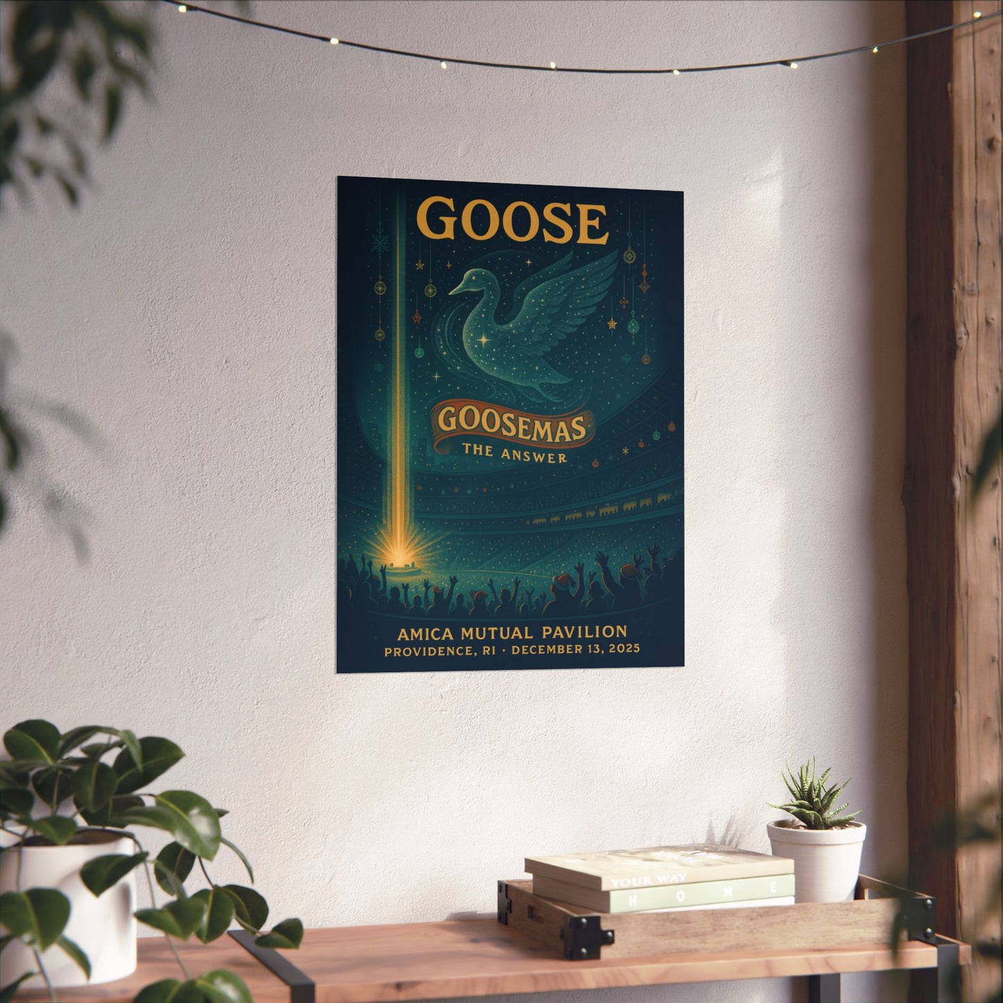 Goose Providence, RI | Amica Mutual Pavilion 12.13.25 | Concert Poster | Goosemas Night 2