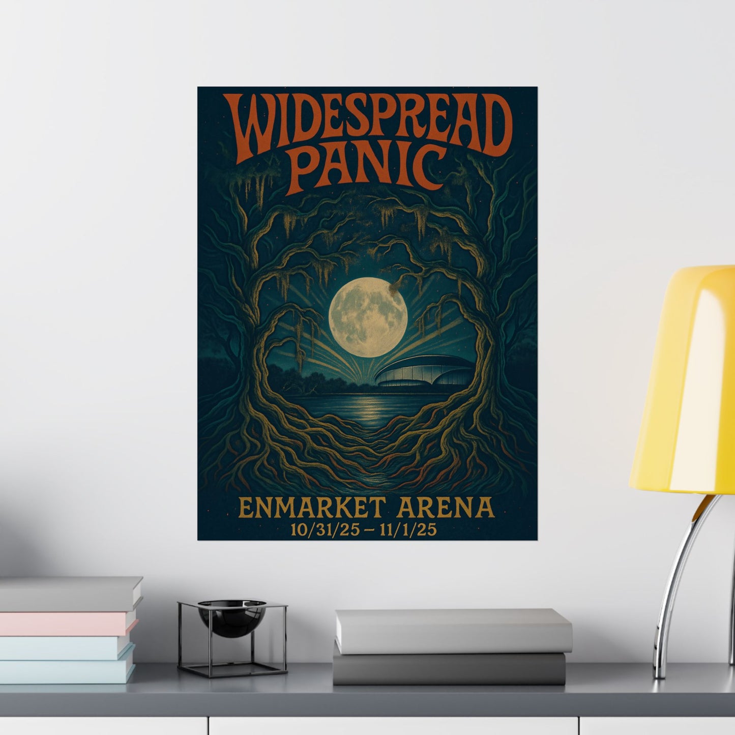 Widespread Panic Enmarket Arena Savannah Halloween 2025 Concert Poster Art Print | Variant 1