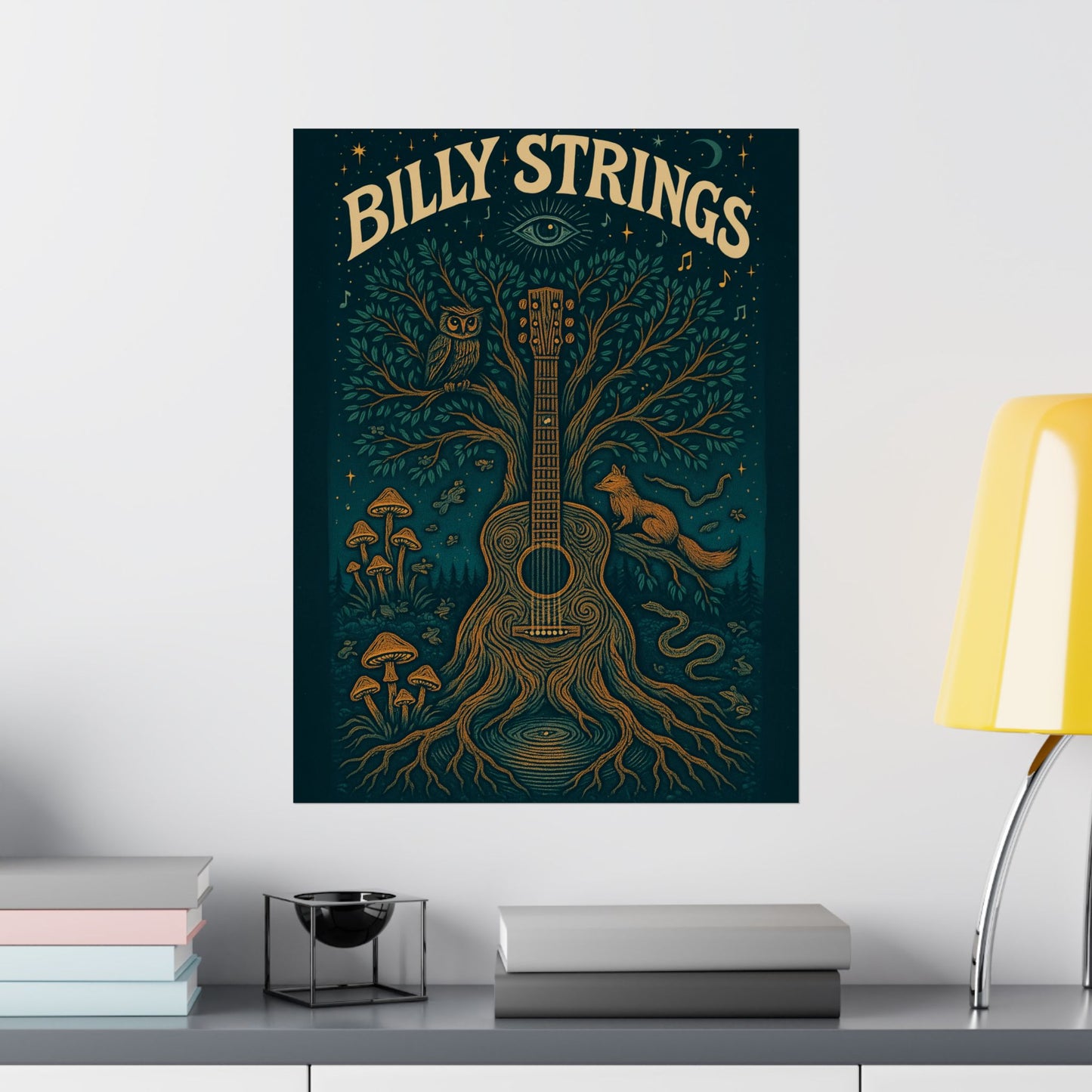 Billy Strings  'Living Pickin' Tree' | Psychedelic Bluegrass Jam Band Poster
