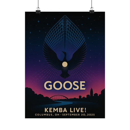 Goose Columbus Concert Print | September 30, 2025 | KEMBA Live! | Variant 2