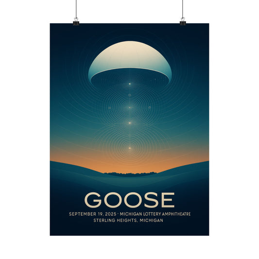 Goose Michigan Lottery Amphitheatre Concert Print | September 19, 2025 | Variant 1
