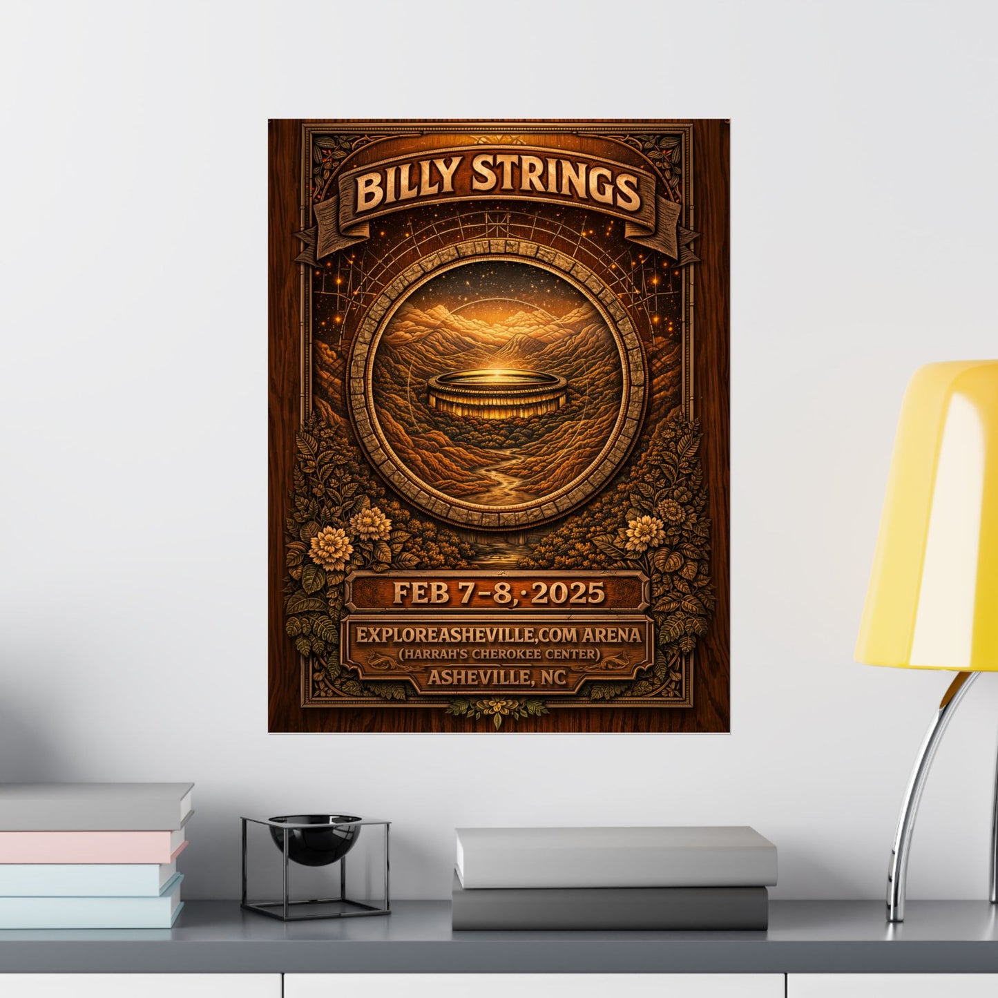Billy Strings | 2/7/25 - 2/8/25 | Asheville, NC | Concert Poster  | Weekend 1 V1