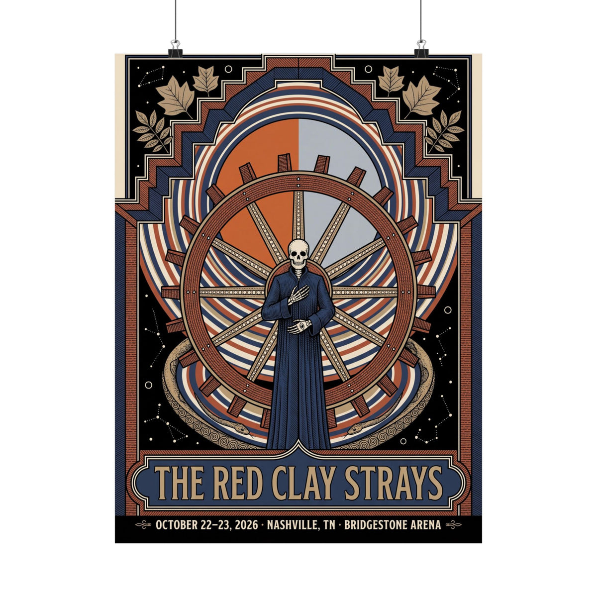 The Red Clay Strays | October 22–23, 2026 | Nashville, TN | Concert Poster