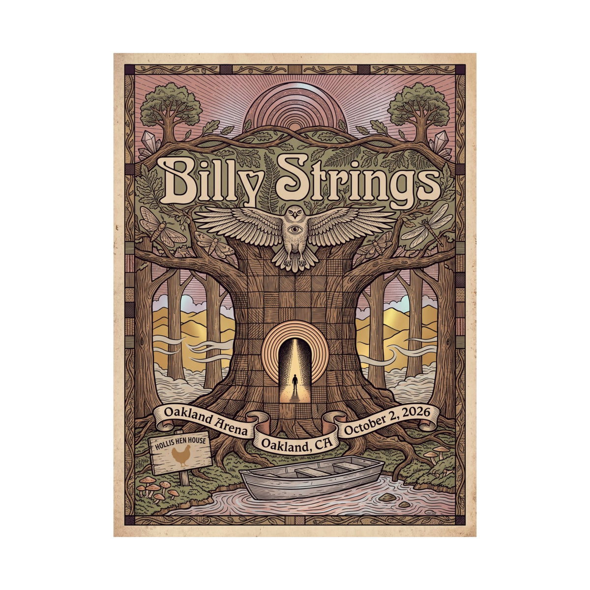 Billy Strings | October 2, 2026 | Oakland, CA | Concert Poster