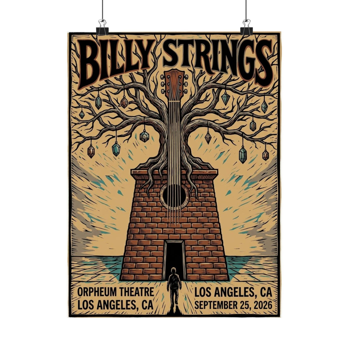 Billy Strings | September 25, 2026 | Los Angeles, CA | Concert Poster