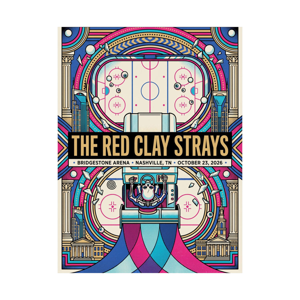 The Red Clay Strays | October 23, 2026 | Nashville, TN | Concert Poster