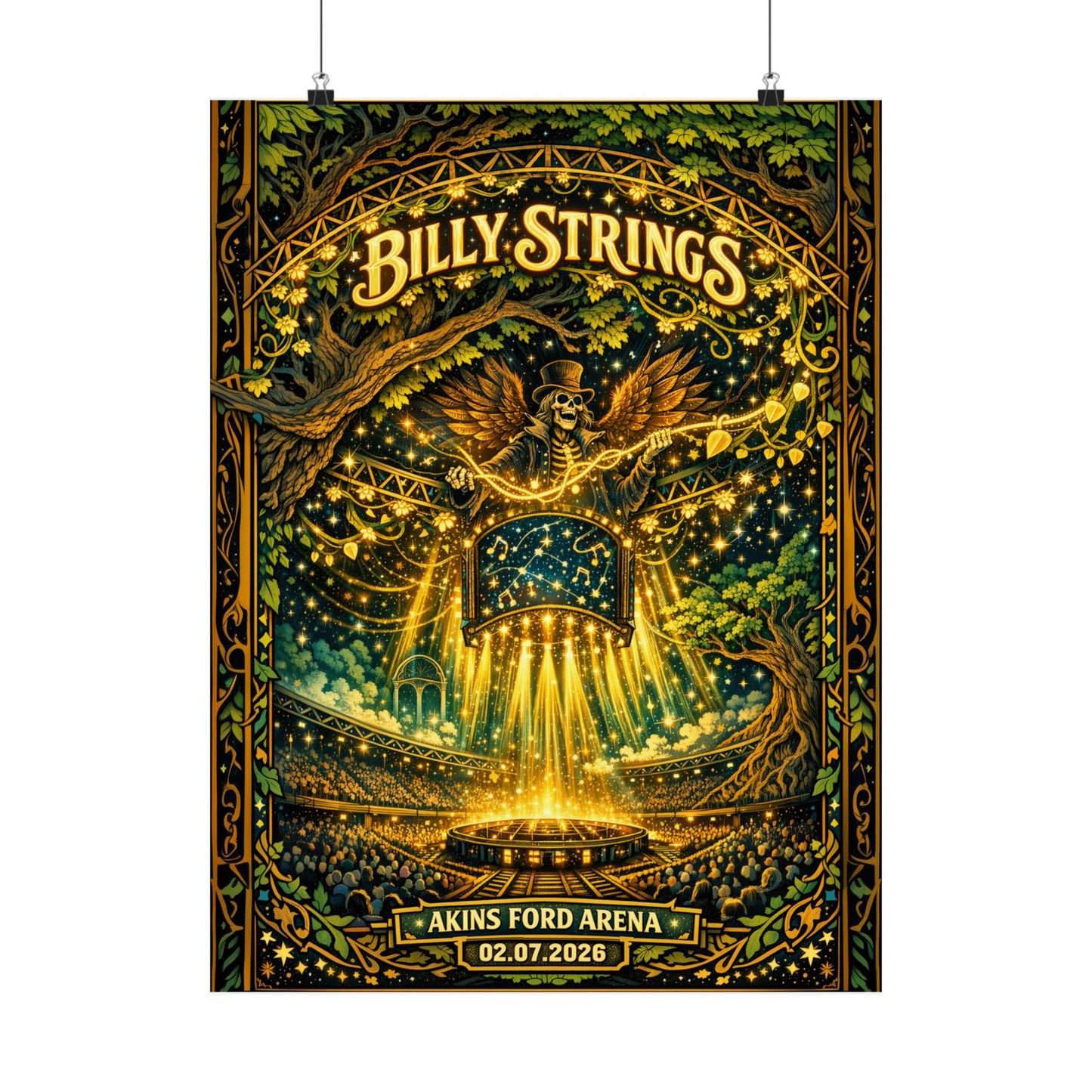Billy Strings | 02/07/2026 | Athens, GA | Concert Poster  | N2