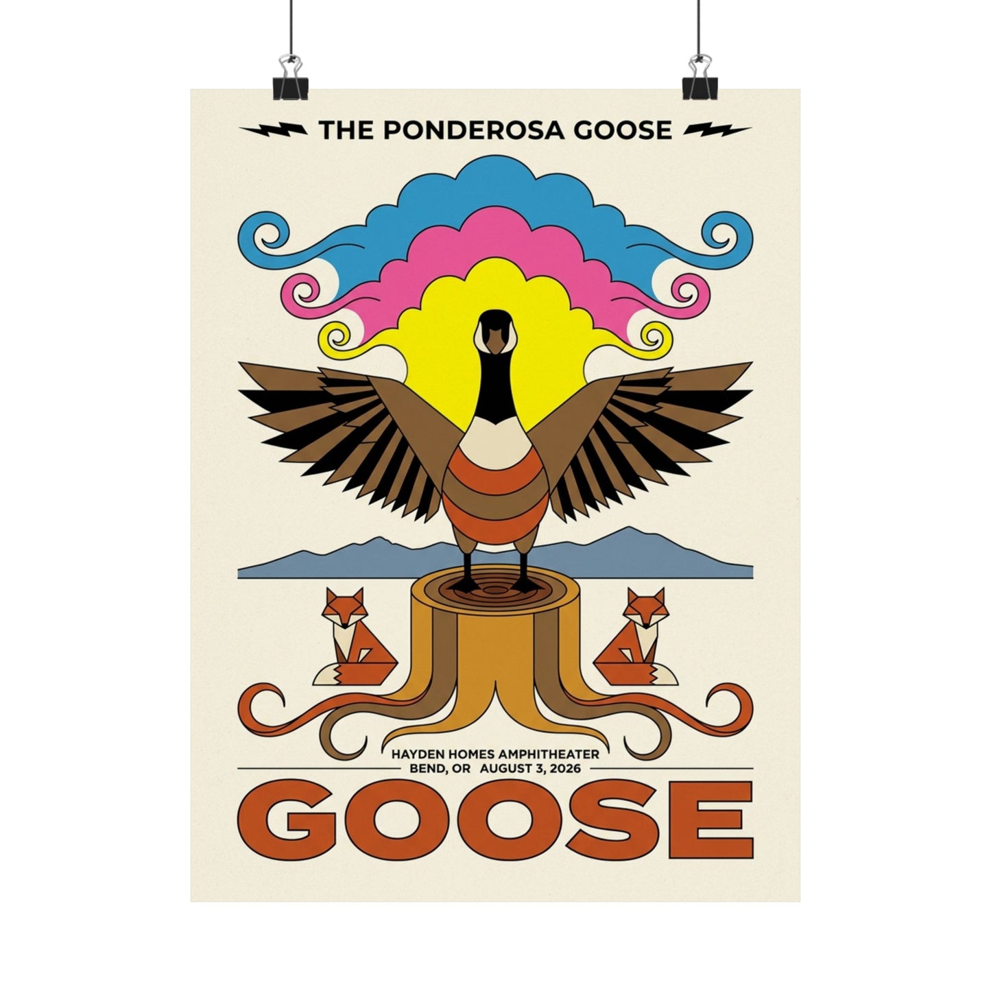 Goose | August 3, 2026 | Bend, OR | Concert Poster