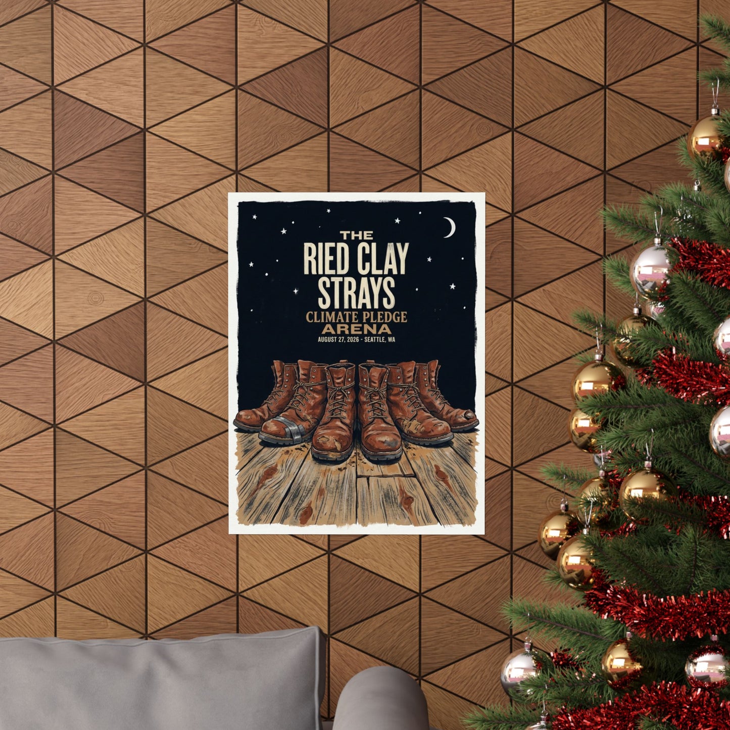 The Red Clay Strays | August 27, 2026 | Seattle, WA | Concert Poster