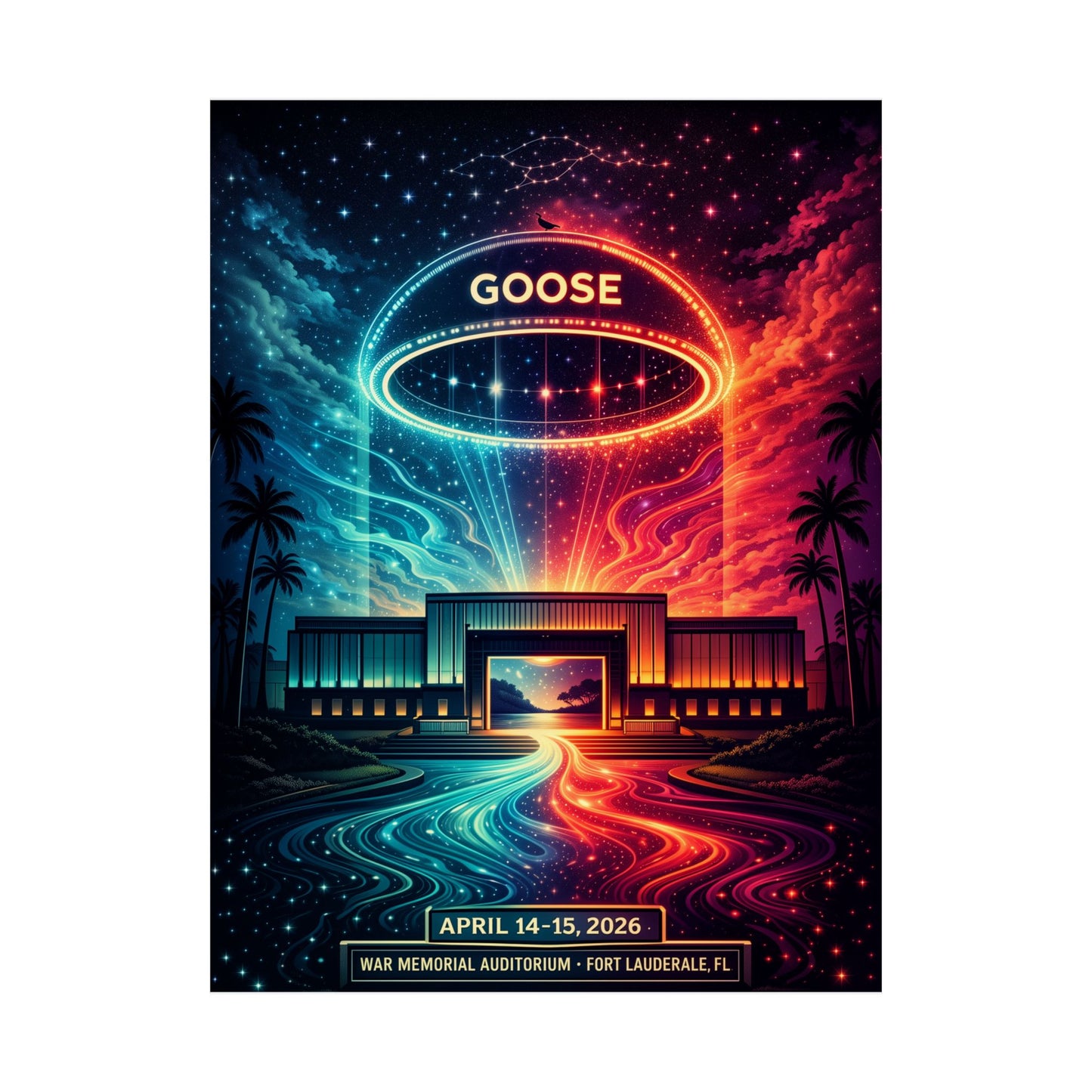 Goose  | 4/14/26- 4/15/26 | Fort Lauderdale, FL | Concert Poster  | V1