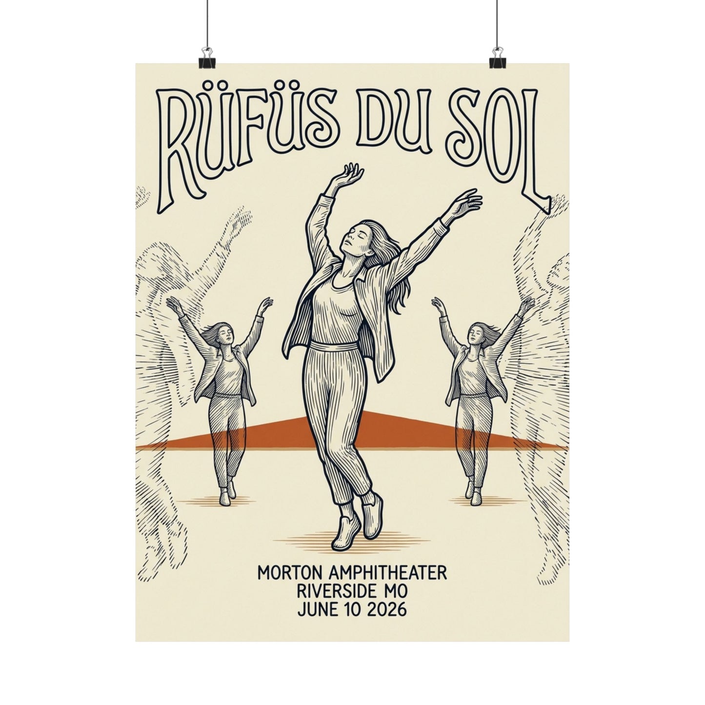 Rüfüs Du Sol | June 10, 2026 | Riverside, MO | Concert Poster