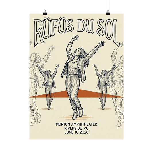 Rüfüs Du Sol | June 10, 2026 | Riverside, MO | Concert Poster