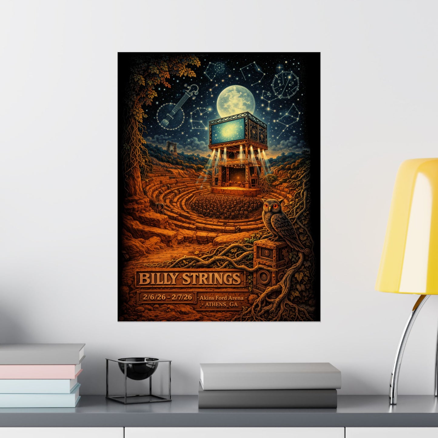 Billy Strings | 2/6/26 - 2/7/26 | Athens, GA | Concert Poster  | V2