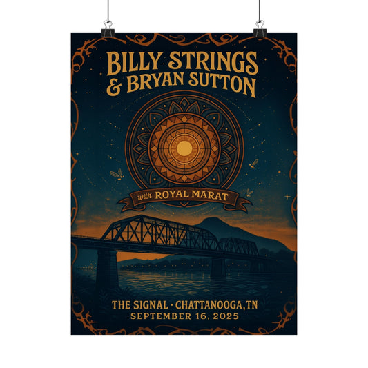 Billy Strings & Bryan Sutton Chattanooga | The Signal | September 16,2025 | Concert Poster
