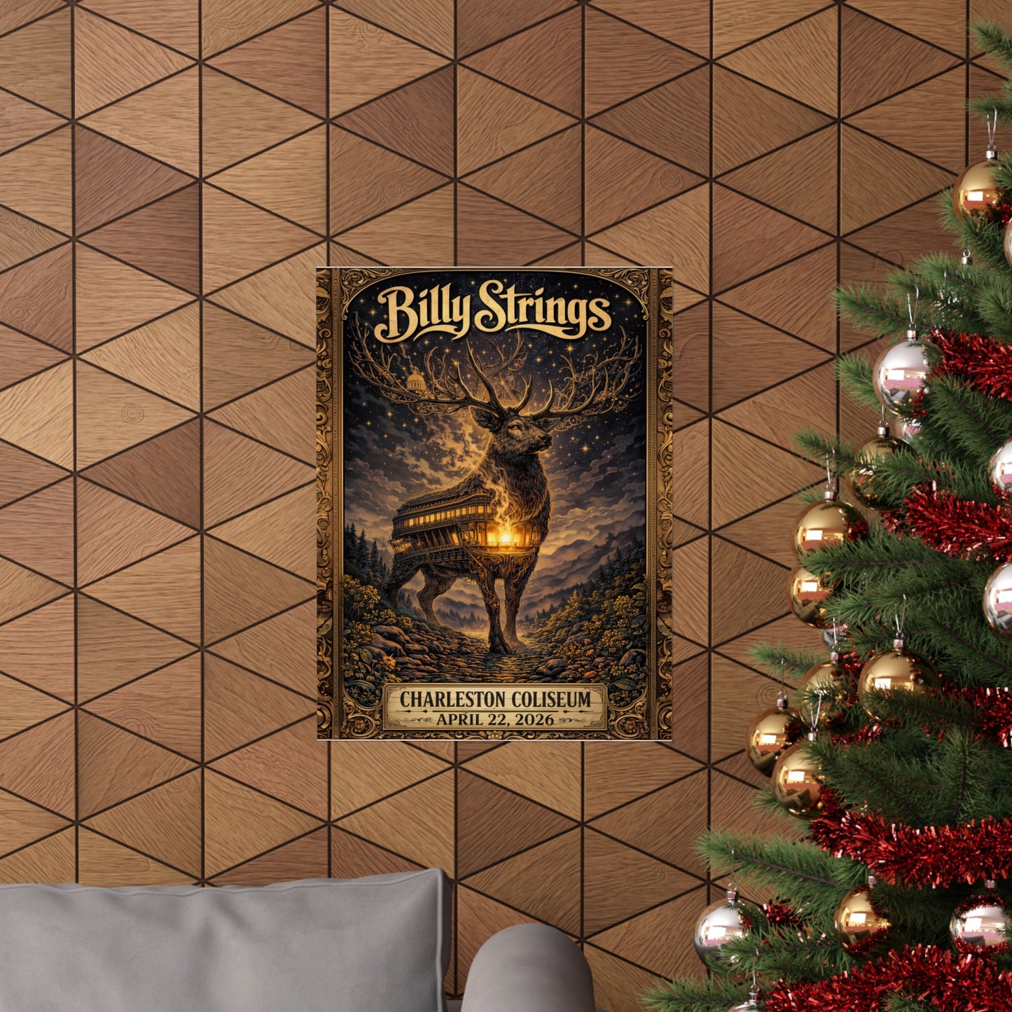 Billy Strings | 04/22/2026 | Charleston, WV | Concert Poster  | V2