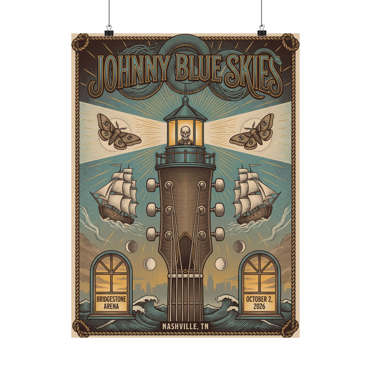 Johnny Blue Skies | October 2, 2026 | Nashville, TN | Concert Poster